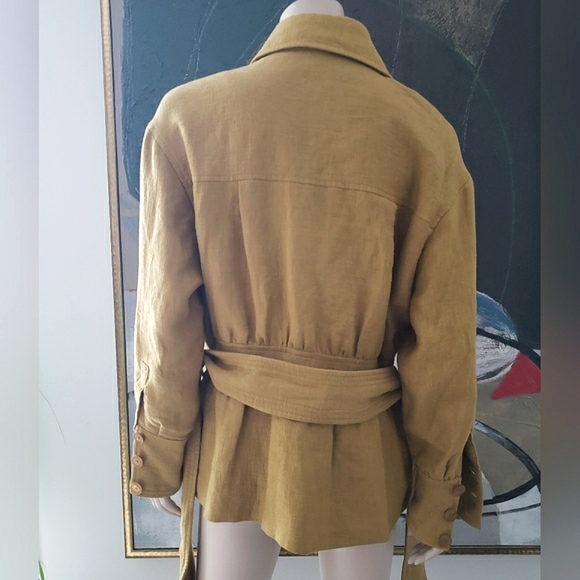 Massimo Dutti | Safari-styled Jacket with Belt - Picture 4 of 16